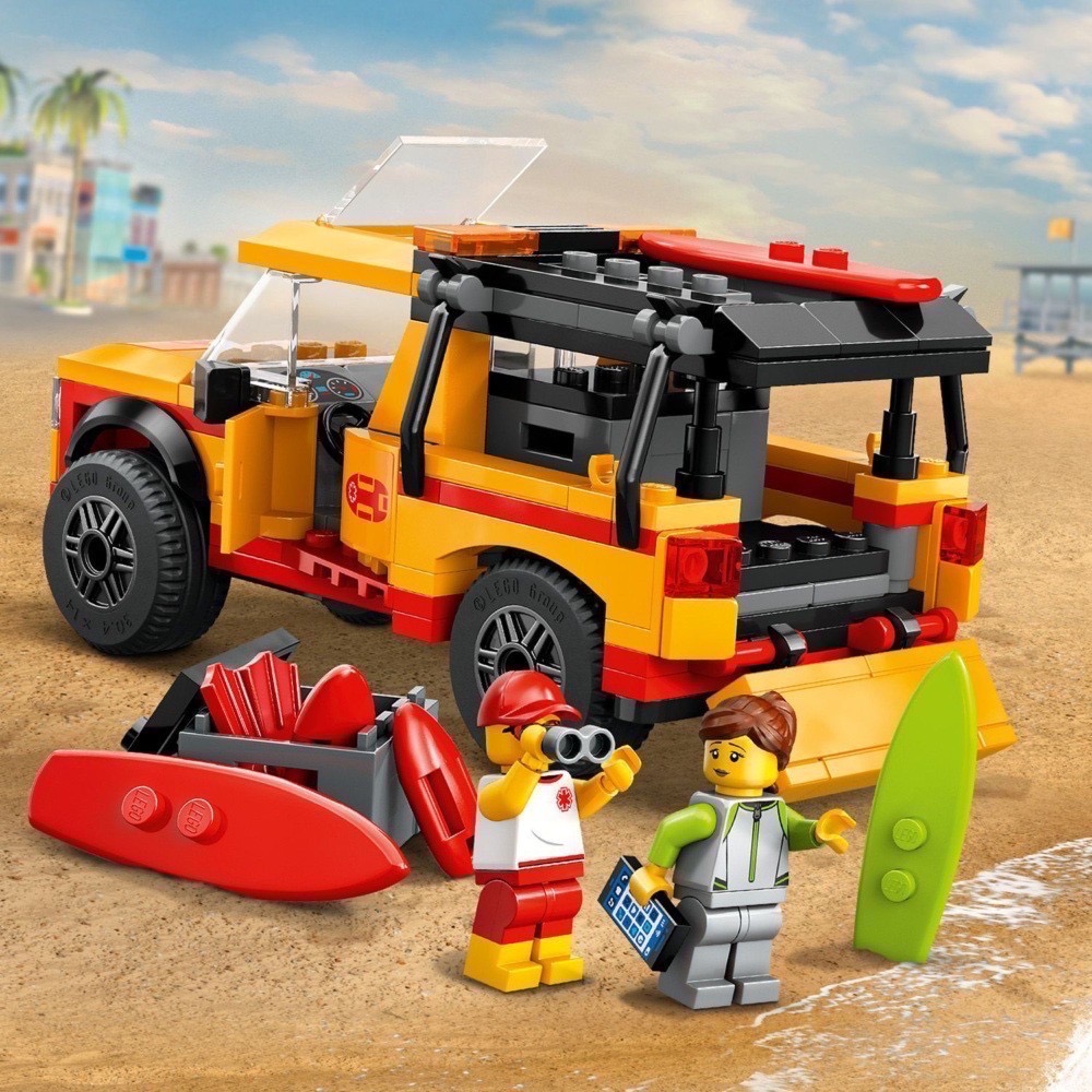 《屁桃柑仔店》現貨LEGO 60453 救生員海灘救援車-City 系列-細節圖4
