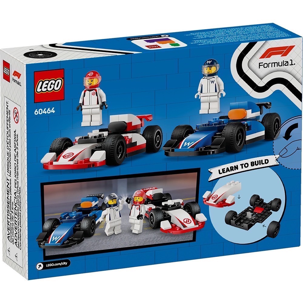 《屁桃柑仔店》現貨LEGO 60464  F1 Williams Racing 和 Haas F1 -City 系列-細節圖2