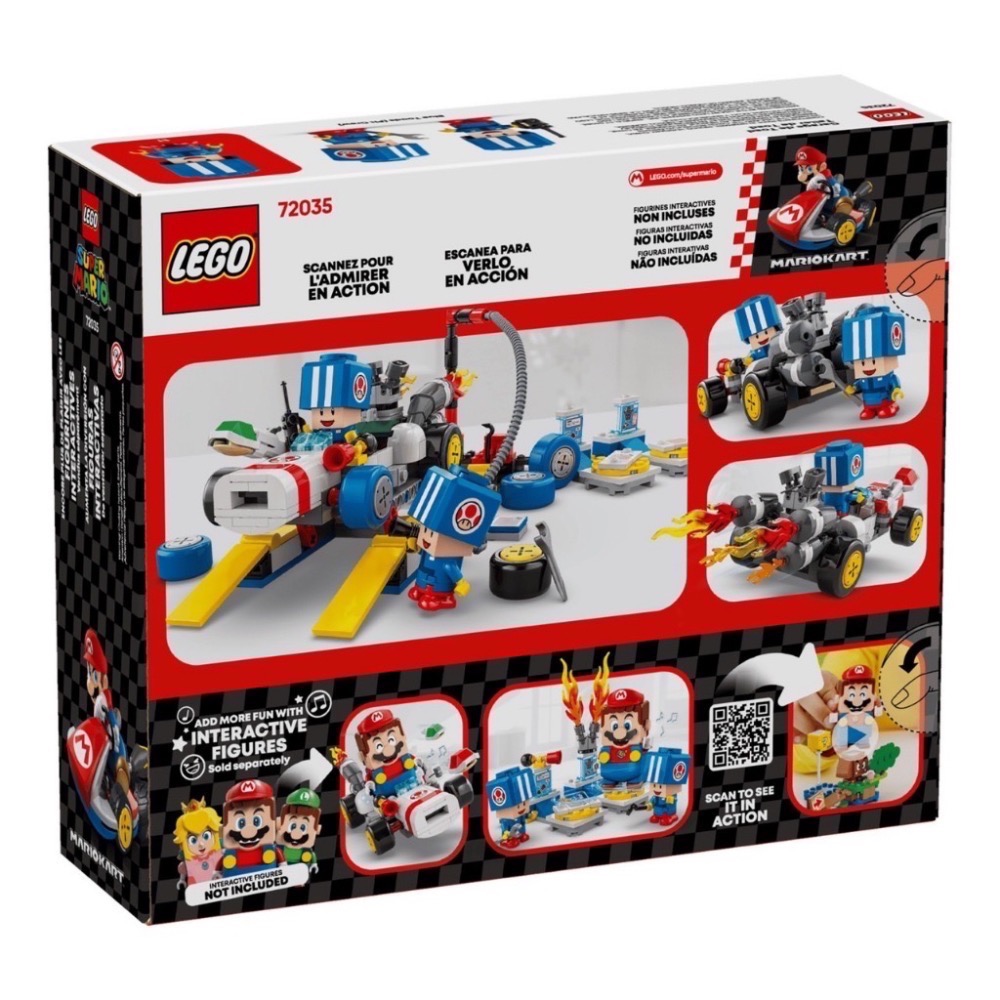 《屁桃柑仔店》現貨LEGO 72035 瑪利歐賽車-奇諾比奧的車庫-細節圖2