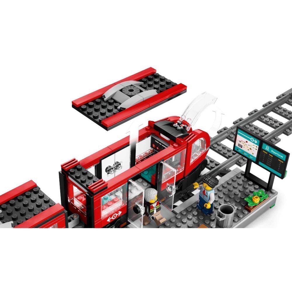 《屁桃柑仔店》現貨LEGO 60423 市區路面電車和車站-CITY 系列-細節圖6
