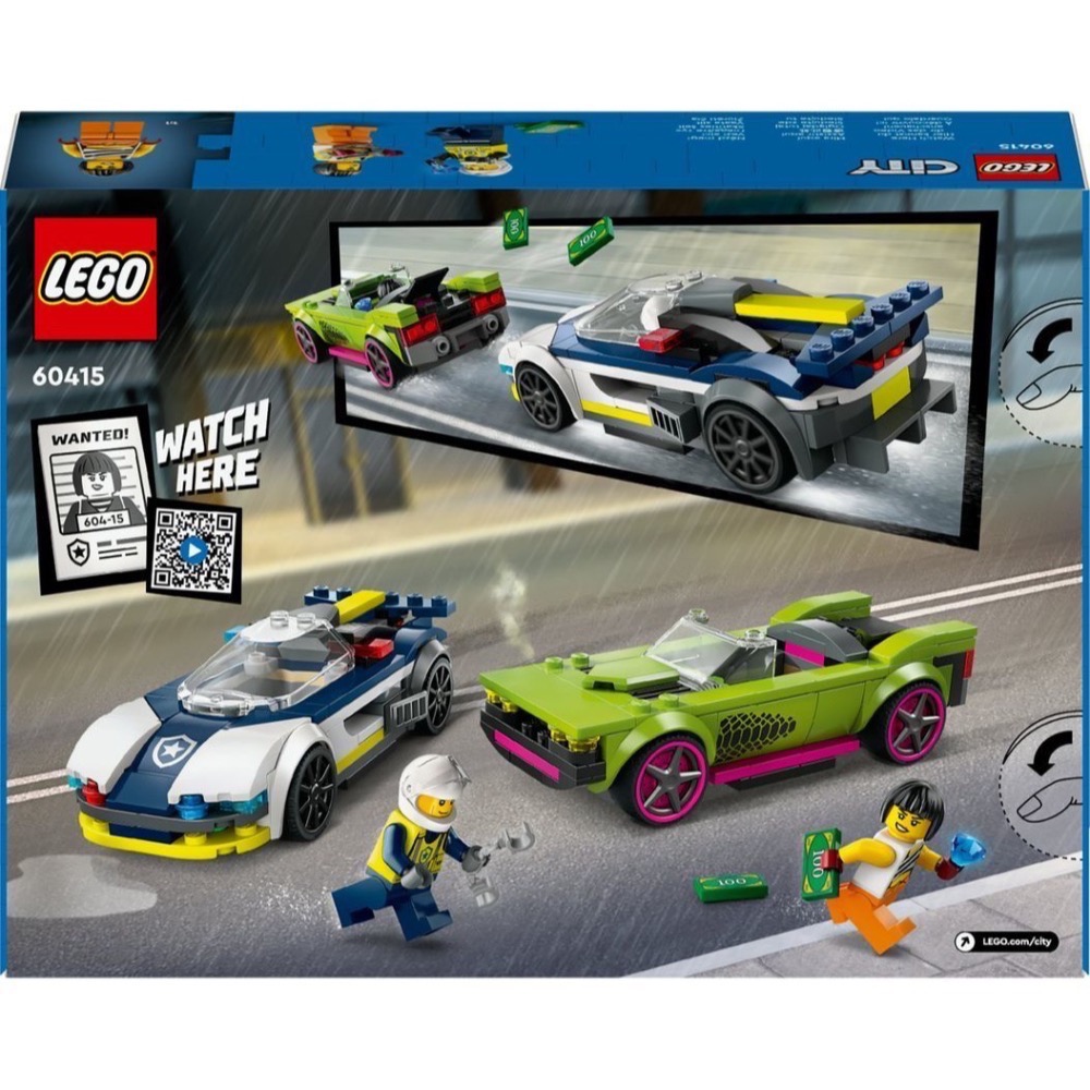 《屁桃柑仔店》現貨LEGO 60415 警車和肌肉車追逐戰-CITY 系列-細節圖2