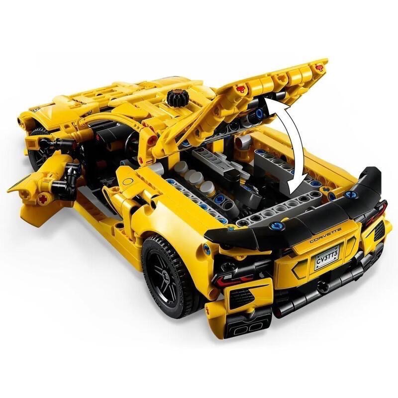 《屁桃柑仔店》現貨LEGO 42205  雪佛蘭克爾維特·黃貂魚-TECHNIC系列-細節圖5