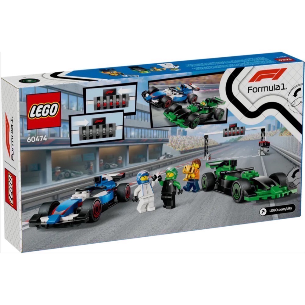 《屁桃柑仔店》現貨LEGO 60474  F1 起跑區與 VCARB 和 Sauber 賽車-CITY系列-細節圖2