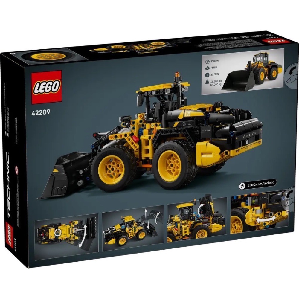 《屁桃柑仔店》現貨LEGO 42209 Volvo L120 Electric 輪式裝載機-科技系列-細節圖2
