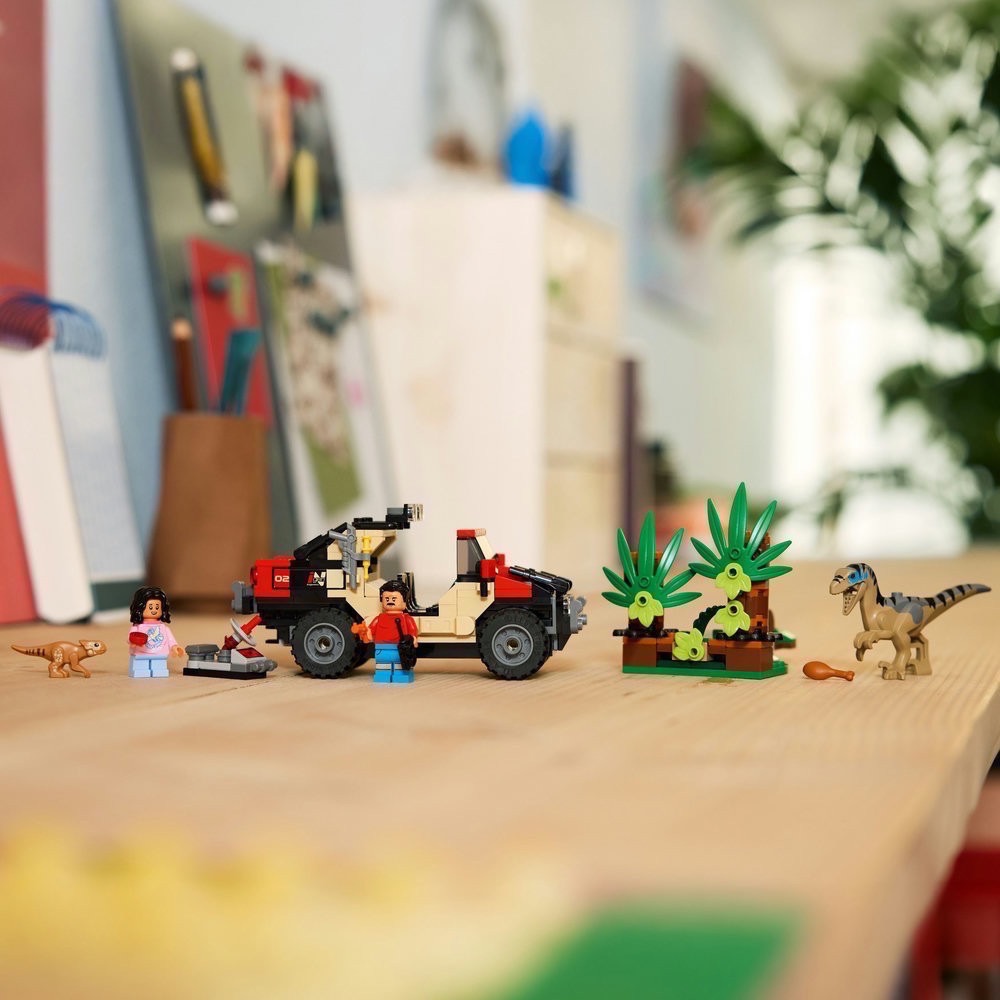 《屁桃柑仔店》現貨LEGO 76972 逃離迅猛龍越野大冒險-侏羅紀世界系列-細節圖4