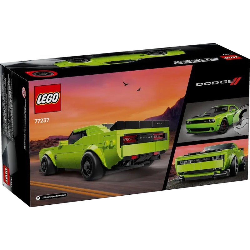 《屁桃柑仔店》現貨LEGO  77237 道奇Challenger SRT Hellcat 跑車-speed系列-細節圖2