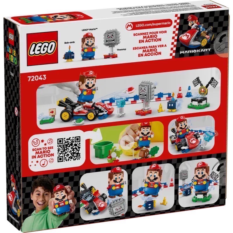 《屁桃柑仔店》現貨LEGO 72043 瑪利歐賽車 - 瑪利歐與標準車-瑪利歐系列-細節圖2