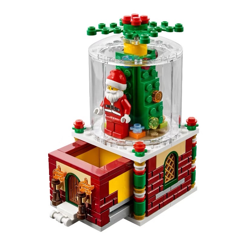 《屁桃柑仔店》現貨LEGO 40223 聖誕老人抽屜盒-細節圖3