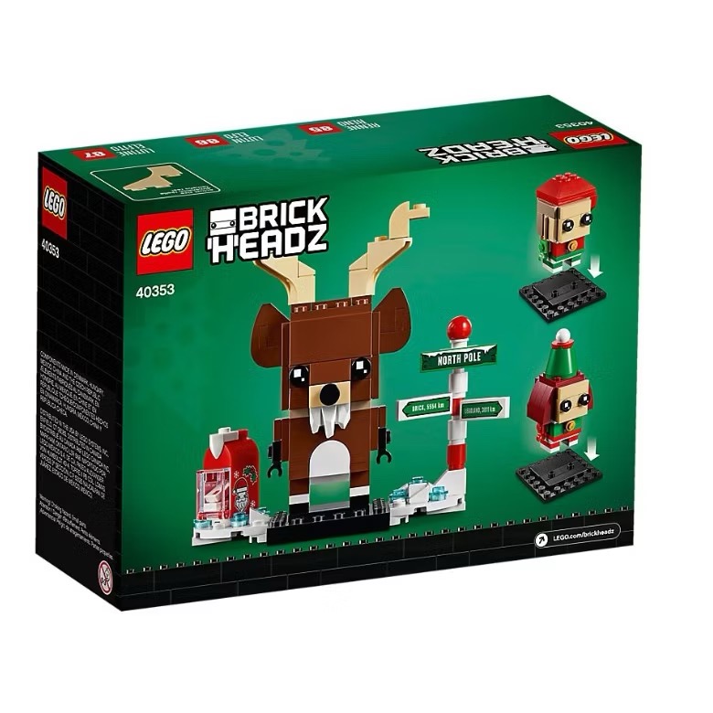《屁桃柑仔店》現貨 LEGO 40353 聖誕麋鹿 BrickHeadz系列-細節圖2