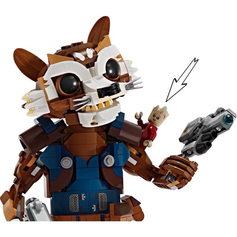 《屁桃柑仔店》現貨LEGO 76282 火箭浣熊與小格魯特 Rocket & Baby Groot- 漫威系列-細節圖4