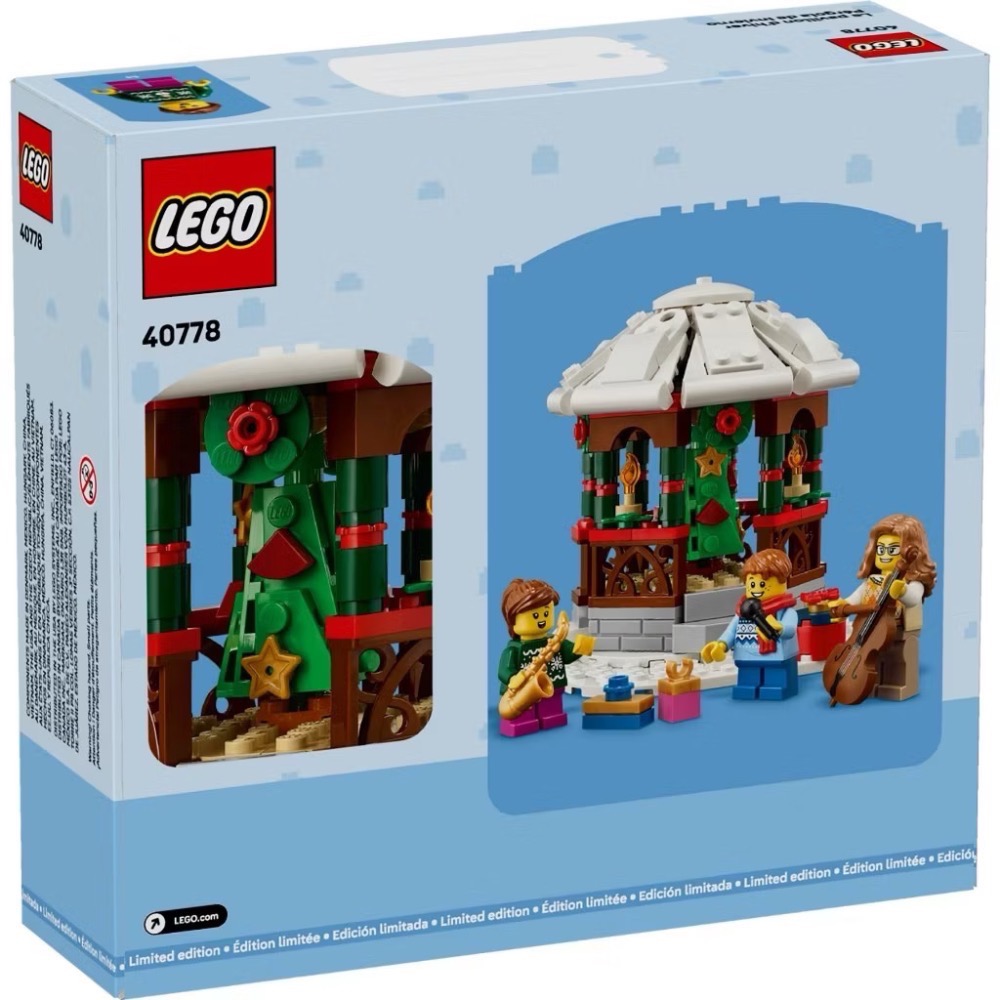 《屁桃柑仔店》現貨LEGO 40778 冬季涼亭 Winter Gazebo-細節圖2