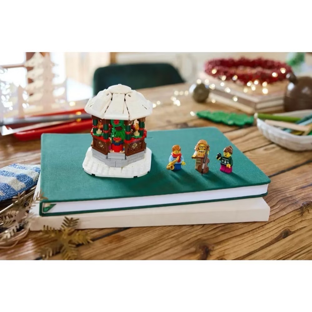 《屁桃柑仔店》現貨LEGO 40778 冬季涼亭 Winter Gazebo-細節圖4