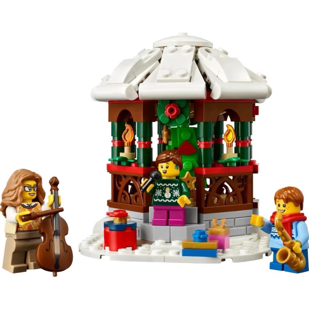《屁桃柑仔店》現貨LEGO 40778 冬季涼亭 Winter Gazebo-細節圖3