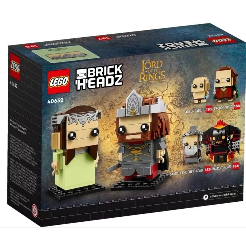 《屁桃柑仔店》現貨LEGO 40632 魔戒 亞拉岡 亞文 大頭系列-細節圖2
