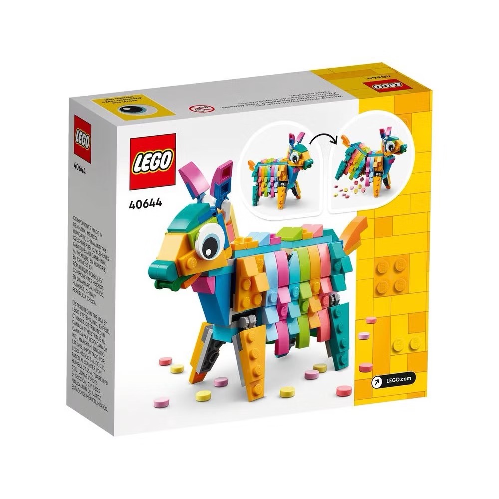 《屁桃柑仔店》現貨LEGO 40644 皮納塔 彩虹驢 糖果彩罐 Piñata-細節圖2