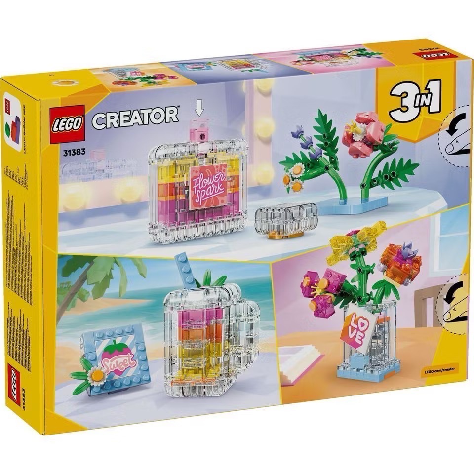 《屁桃柑仔店》現貨LEGO 31383 花卉裝飾香水瓶 -創意百變三合一系列-細節圖2