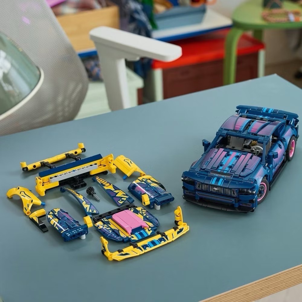 《屁桃柑仔店》現貨LEGO 42236 客製化改裝廠 福特野馬GT 202608-科技系列-細節圖8