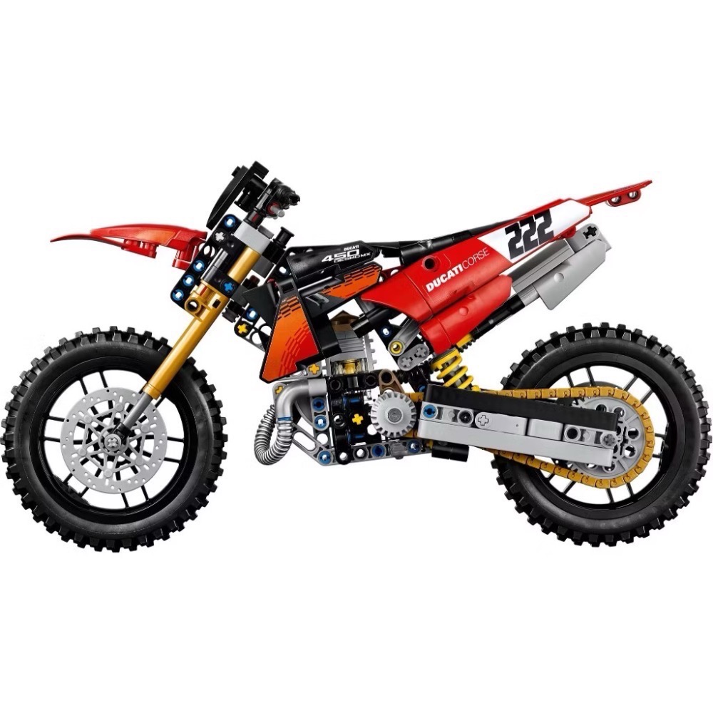 《屁桃柑仔店》現貨LEGO 42238 杜卡迪 Ducati Desmo450 MX Factory-科技系列-細節圖3