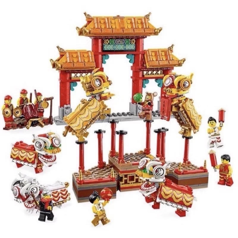 《屁桃柑仔店》現貨LEGO 80104  舞獅-新年限定-細節圖3