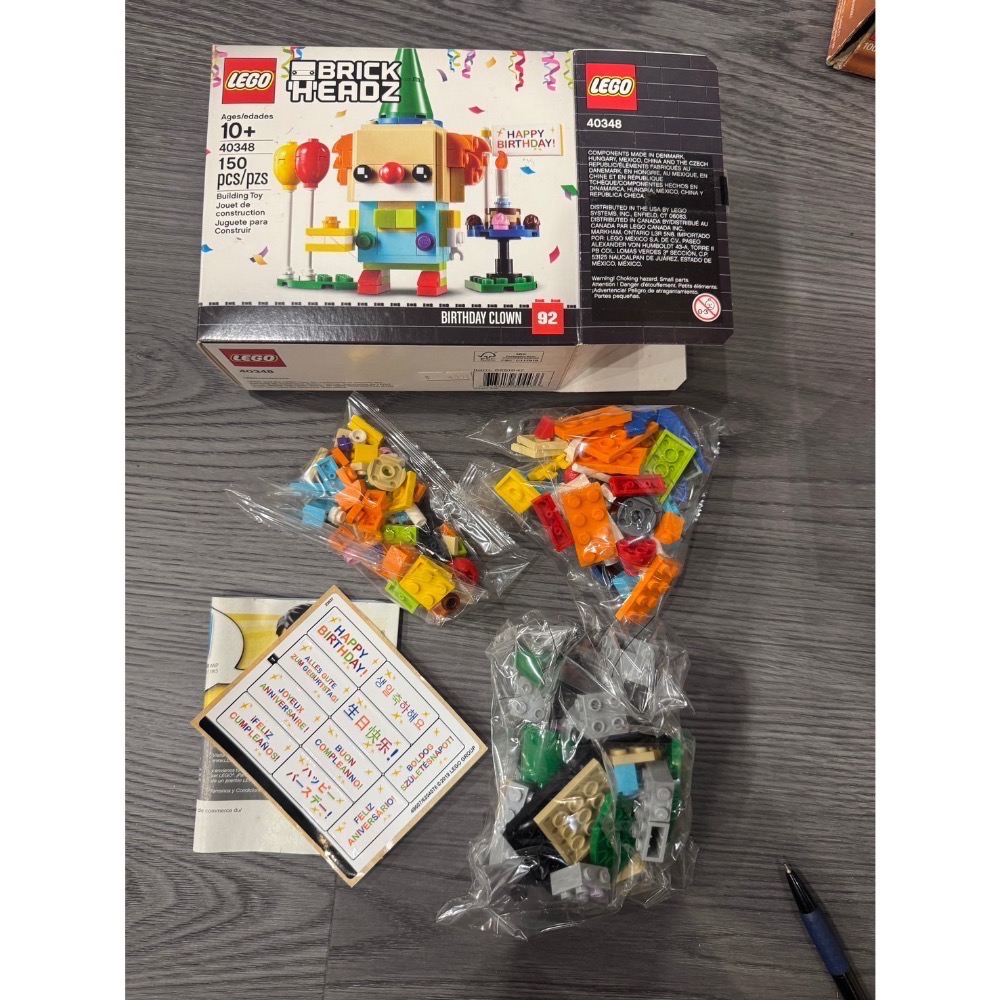 《屁桃柑仔店》現貨LEGO 40348 生日小丑 大頭系列-規格圖2