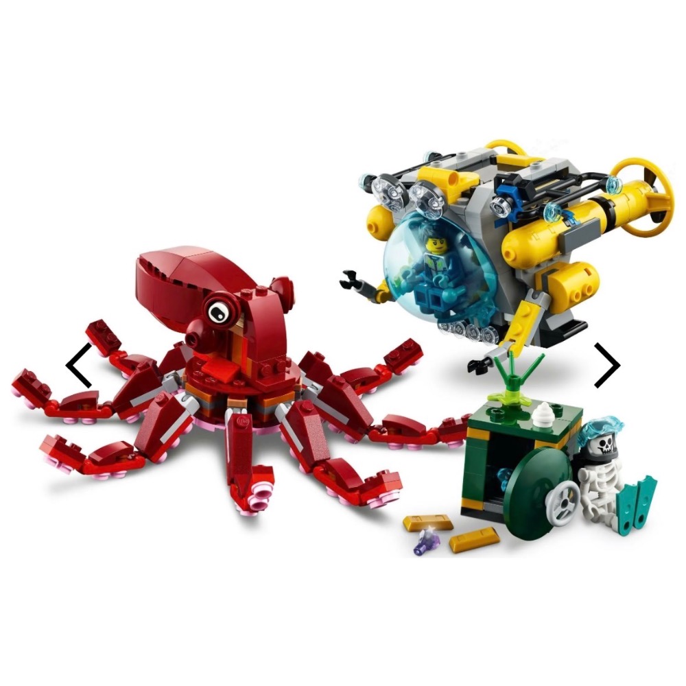 《屁桃柑仔店》現貨LEGO 31130 海底尋寶任務-細節圖2