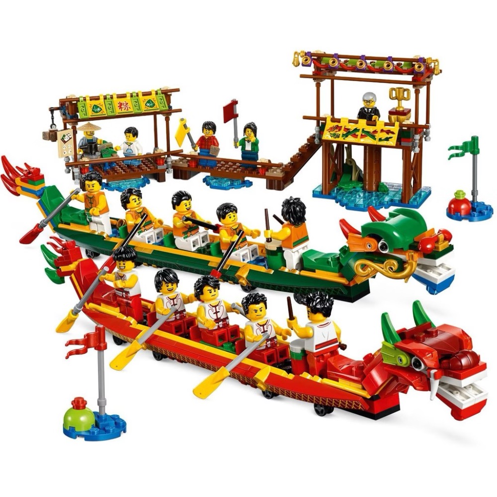 《屁桃柑仔店》現貨LEGO 80103 划龍舟-細節圖3