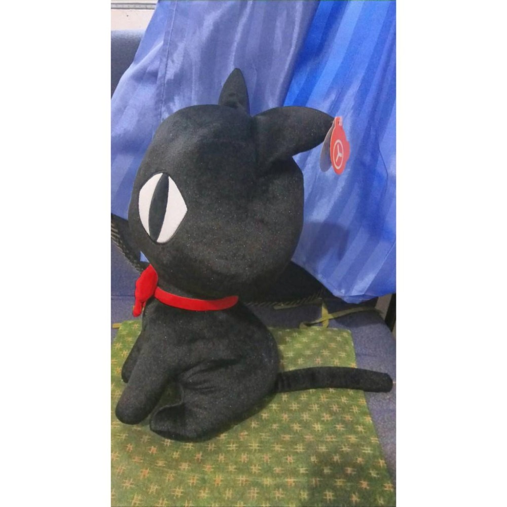 黑貓 娃娃 布偶 約40X28-細節圖2