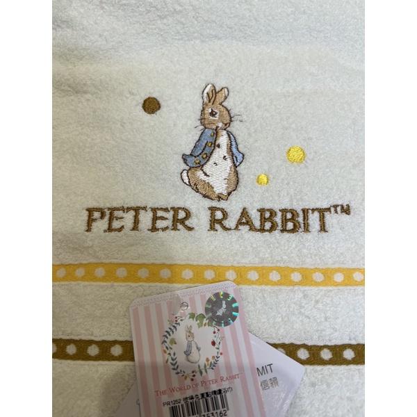 現貨💕Peter Rabbit彼得兔100%純棉圓點精繡浴巾 PR1252-細節圖2