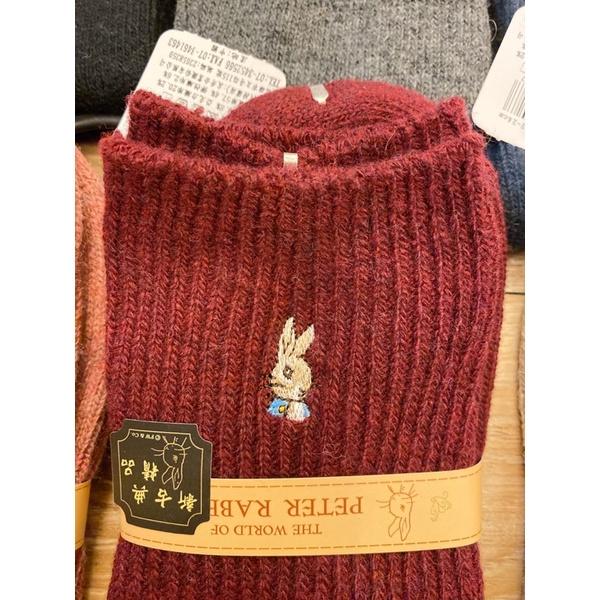 現貨💕2021新款❤️‍🔥彼得兔 兔羊毛22-24公分女襪 襪子 長襪 毛襪SK5102-細節圖4