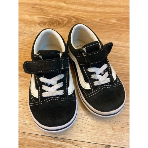 現貨💕日本購入 正版VANS 黑色童鞋15公分