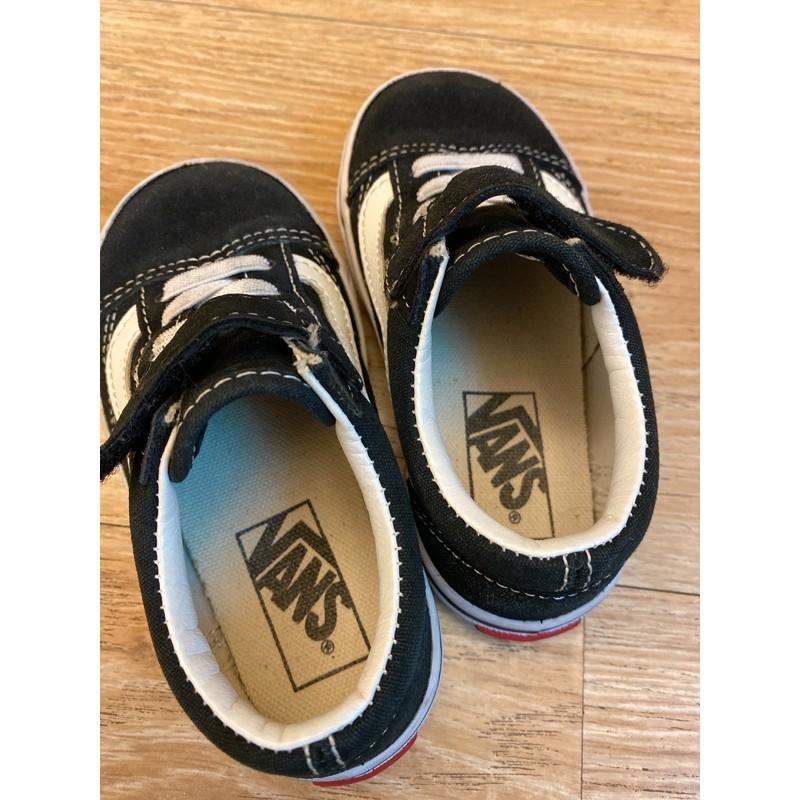 現貨💕日本購入 正版VANS 黑色童鞋15公分-細節圖3