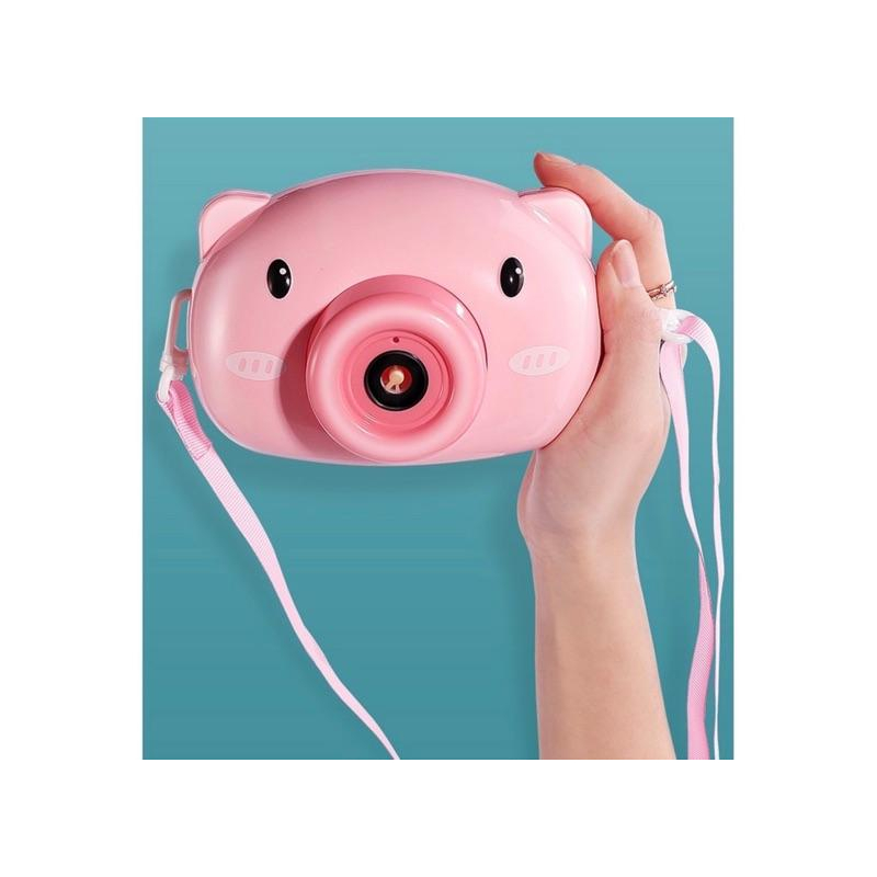 現貨💕兒童網紅少女心 全自動泡泡槍小豬🐷泡泡相機-細節圖3