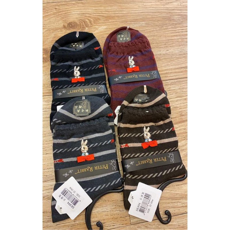 現貨💕彼得兔刺繡🎀22-24cm長襪 腳踝襪 大人襪 Sk894-細節圖2