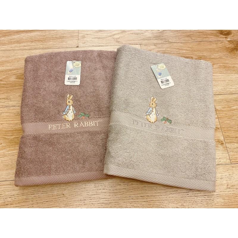 現貨💕質感爆棚Peter Rabbir彼得兔梳棉精繡浴巾 沙灘巾 毛巾大浴巾 PR20111-BT-細節圖2