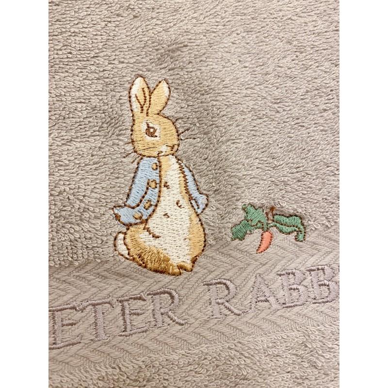 現貨💕質感爆棚Peter Rabbir彼得兔梳棉精繡浴巾 沙灘巾 毛巾大浴巾 PR20111-BT-細節圖3