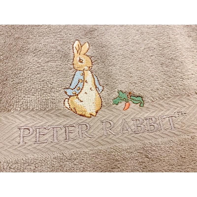 現貨💕質感爆棚Peter Rabbir彼得兔梳棉精繡浴巾 沙灘巾 毛巾大浴巾 PR20111-BT-細節圖4