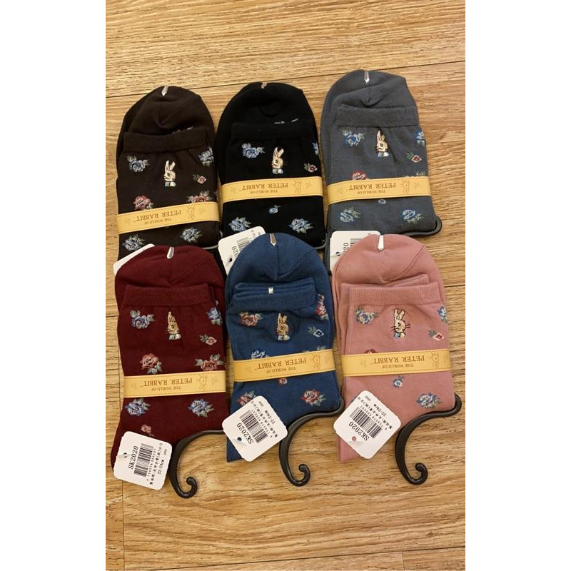 現貨💕玫瑰花💐圖案彼得兔22-24公分女襪 長襪 襪子sk2020-細節圖2