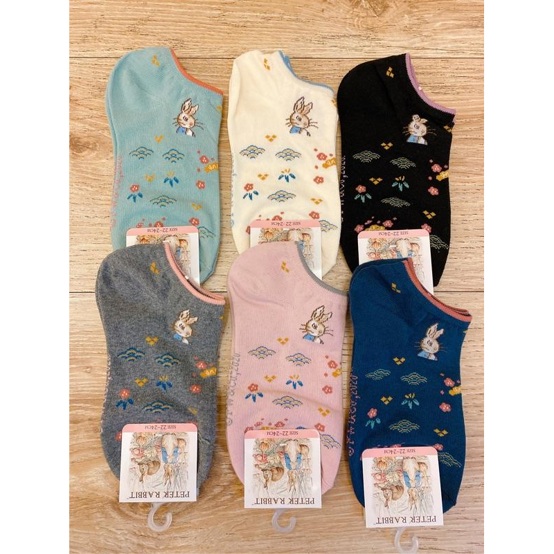 現貨💕日本風彼得兔22-24cm船形襪 短襪 大人襪 Sk3439-細節圖3