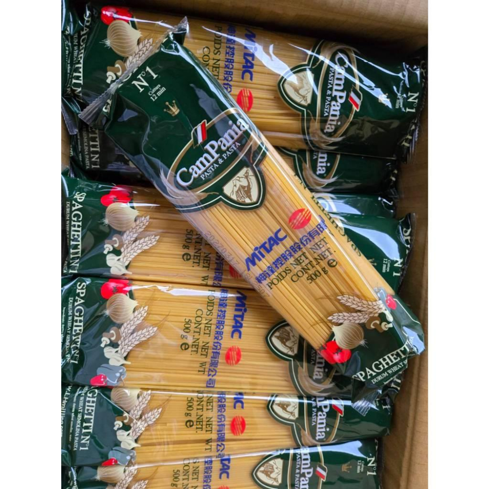 【現貨】聯華公司 CamPania 坎佩尼亞 義大利長麵 500g 原裝進口 股東會贈品 美味麵條-細節圖4