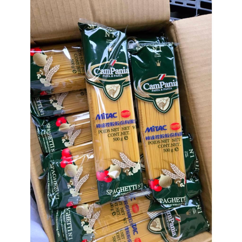 【現貨】聯華公司 CamPania 坎佩尼亞 義大利長麵 500g 原裝進口 股東會贈品 美味麵條-細節圖5