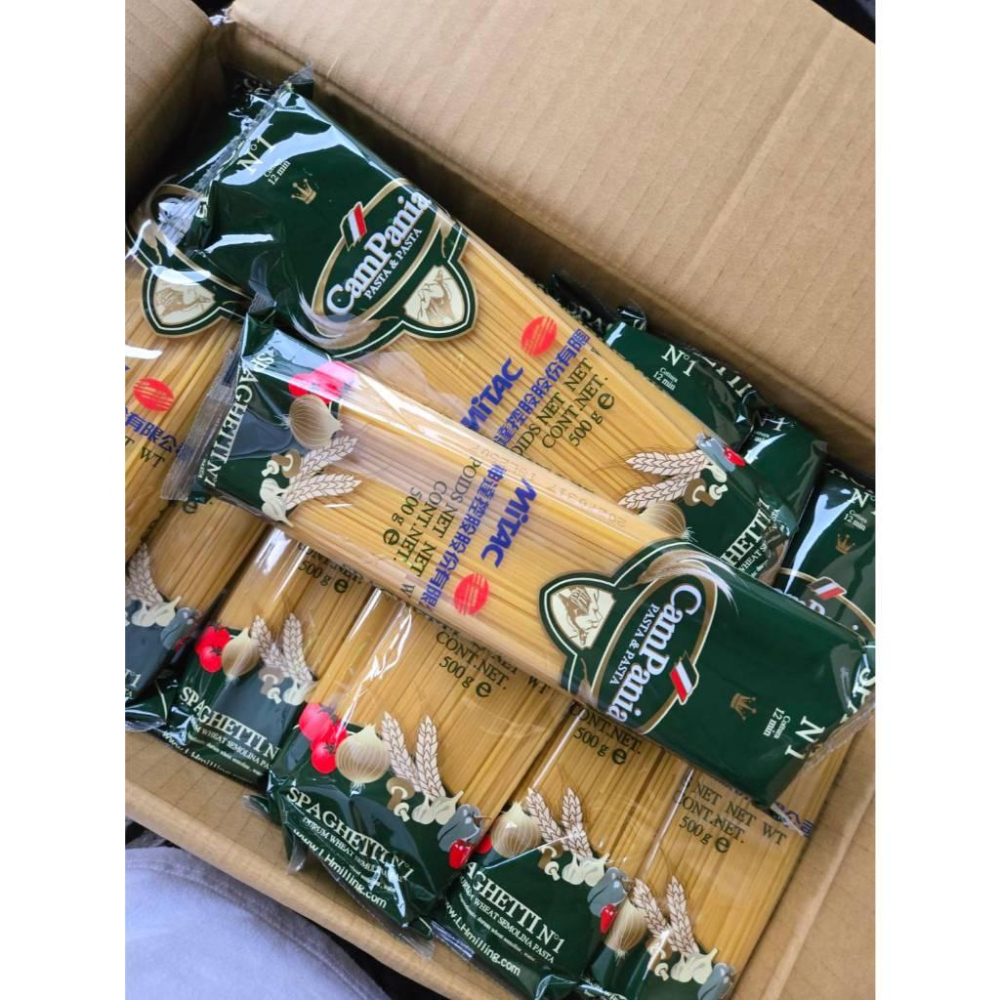 【現貨】聯華公司 CamPania 坎佩尼亞 義大利長麵 500g 原裝進口 股東會贈品 美味麵條-細節圖7