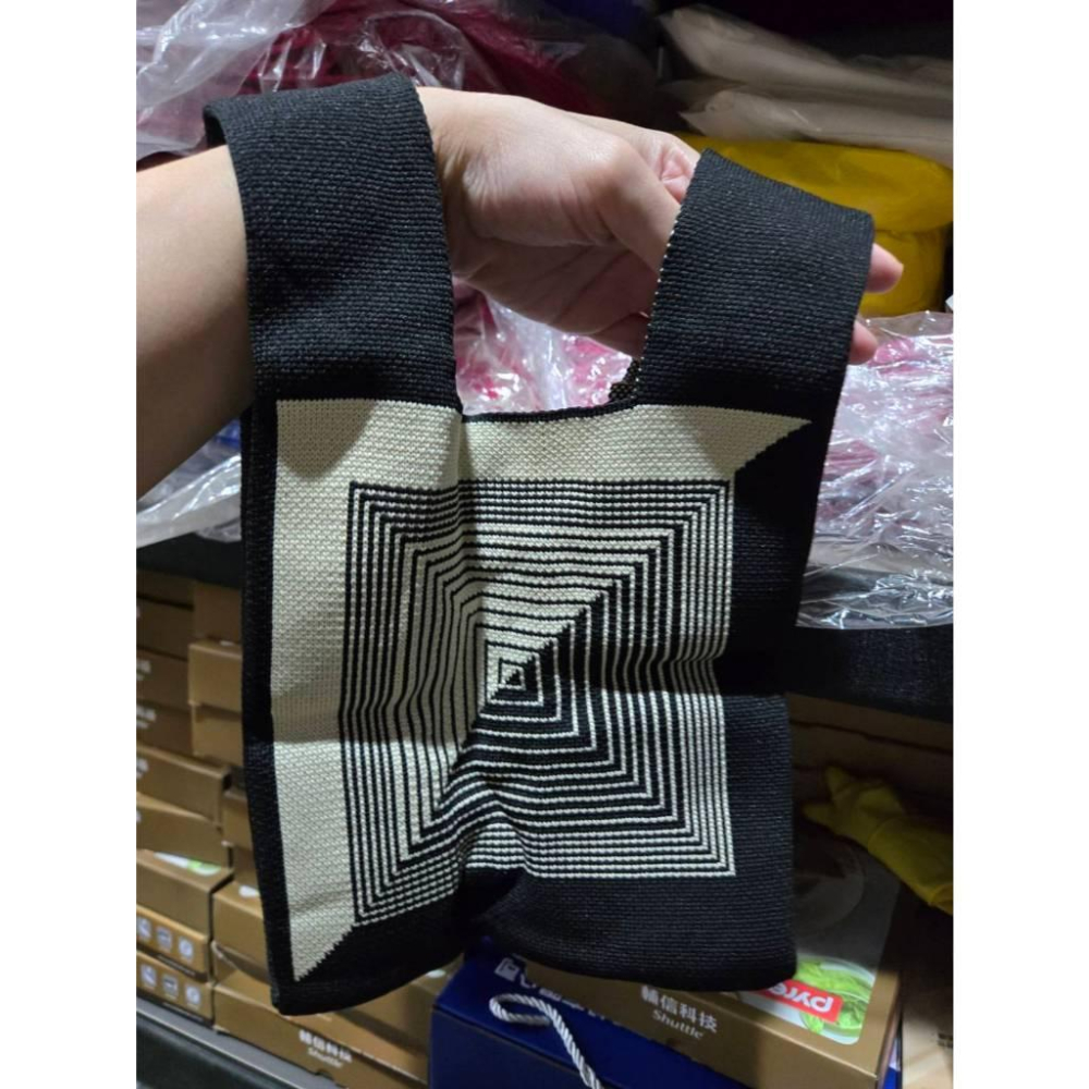 【現貨】京元電子 編織手提包 小巧可愛 購物袋 手提袋 外出收納袋 隨身袋 日常實用-細節圖6