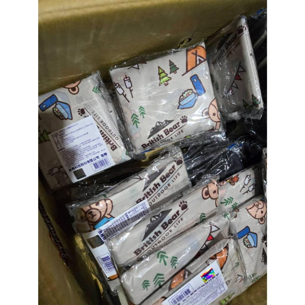 【現貨】British Bear 英國熊 折疊環保袋 背心袋 購物袋 可重複使用 大容量 攜帶方便-細節圖8