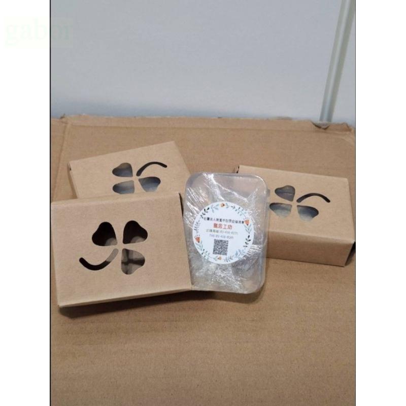 【現貨】幸運草水晶手工香皂 龍忠 愛心香皂 愛心皂 手工皂 100g-細節圖2