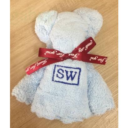 【現貨】  畢業熊 小熊毛巾【送手提袋】 顏色隨機 方巾 抹布 四維航 伴手禮 活動禮 毛巾 小禮品-細節圖3