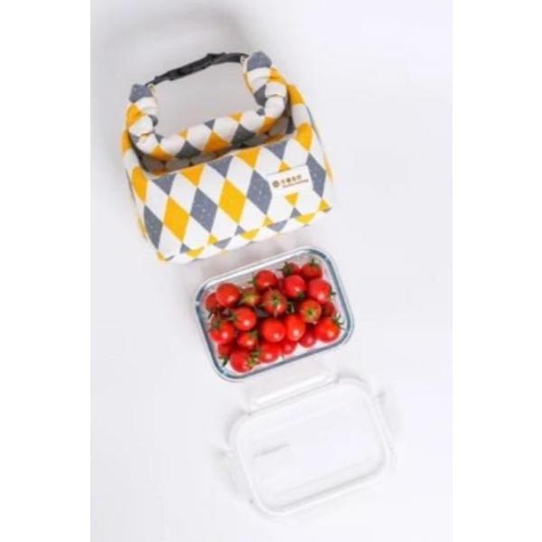 【現貨】 永豐金 金元包紀念品 保溫便當袋 650ml 玻璃便當盒 耐熱400度 股東會限定 午餐便當組 禮盒-細節圖2