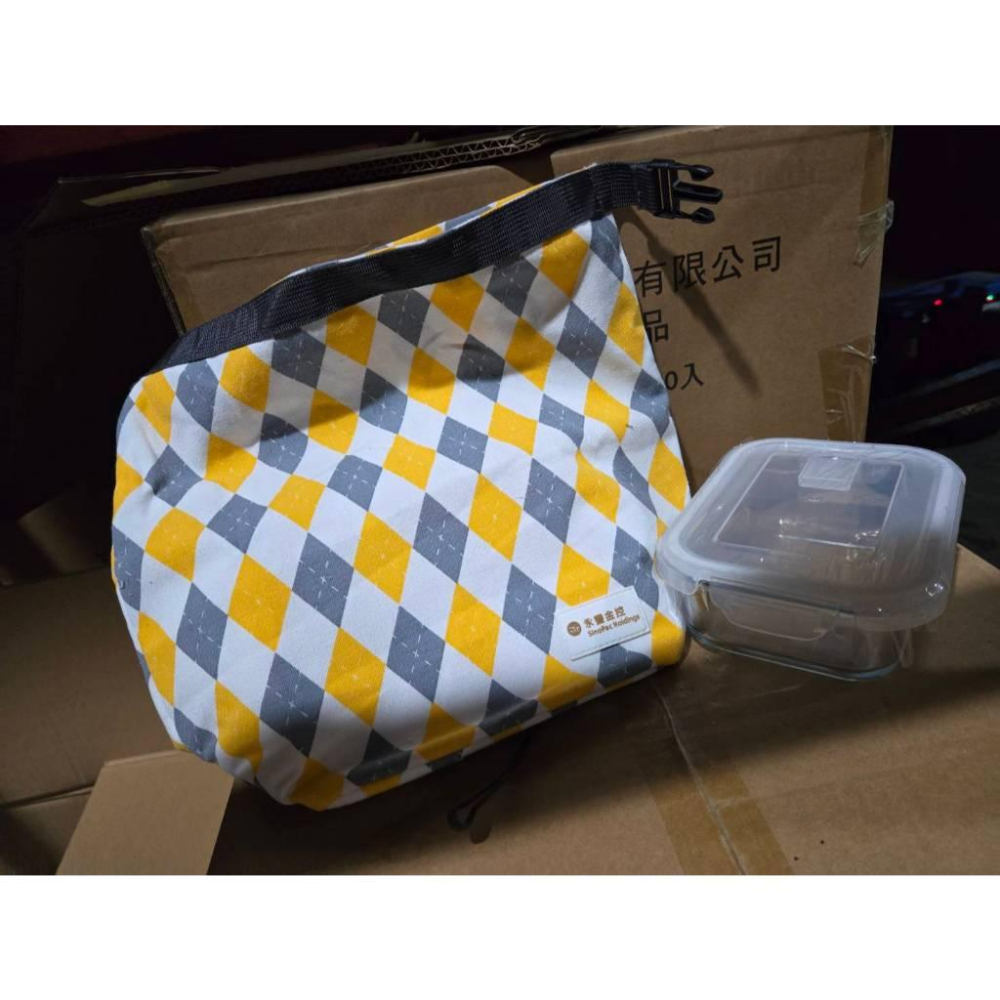 【現貨】 永豐金 金元包紀念品 保溫便當袋 650ml 玻璃便當盒 耐熱400度 股東會限定 午餐便當組 禮盒-細節圖4