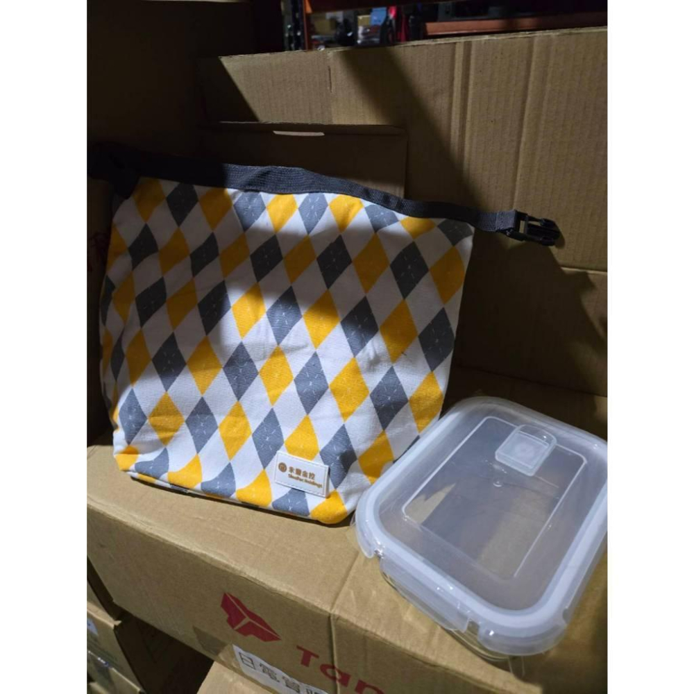 【現貨】 永豐金 金元包紀念品 保溫便當袋 650ml 玻璃便當盒 耐熱400度 股東會限定 午餐便當組 禮盒-細節圖5