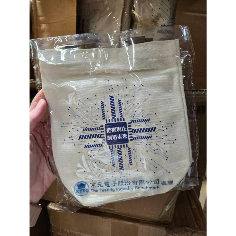 【現貨】帆布手提袋 提袋 餐具袋 環保袋 文具提袋(京元電子)-細節圖2