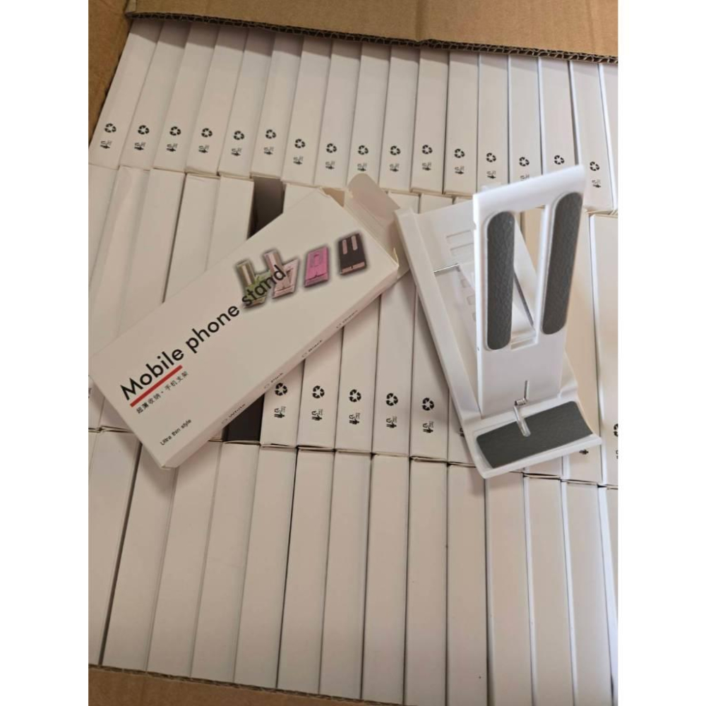 【現貨】輕巧摺疊手機支架 簡易摺疊手機支架 可調整高度 輕巧方便攜帶 手機支架 平板支架-細節圖2